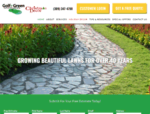 Tablet Screenshot of golfgreenlawncare.com